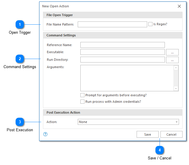 Open Action Settings