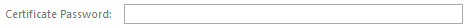 4. Certificate Password