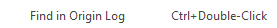 9. Find in Origin Log