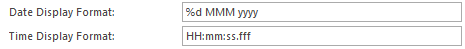 1. Display Formats