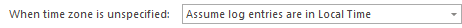 2. Assumed Time Zone