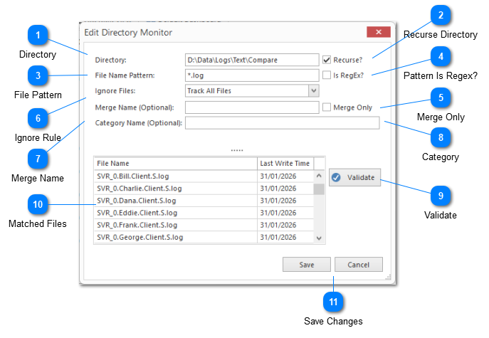 Edit Directory Monitor