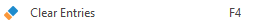14. Clear Entries