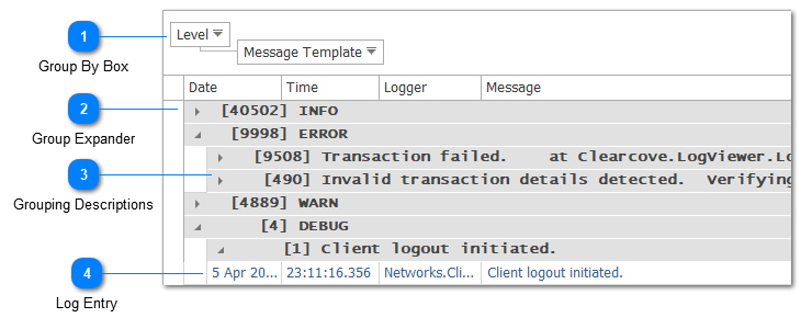 Grouping Log Entries