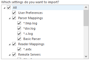 2. Import Selection