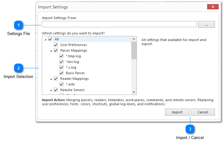 Import Settings