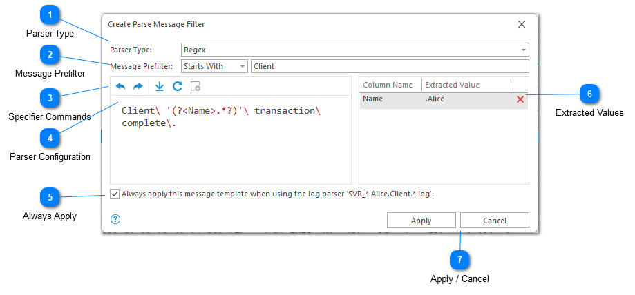 Parse Message Filter