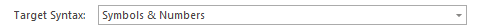 2. Target Syntax