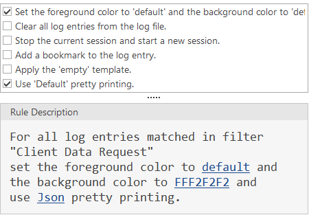 Automatic application rules.